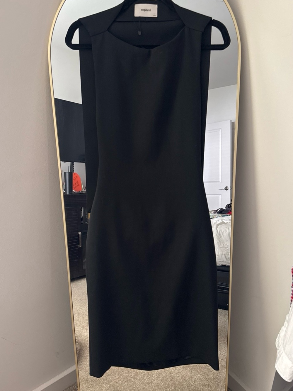 COPERNI Black Cape Dress